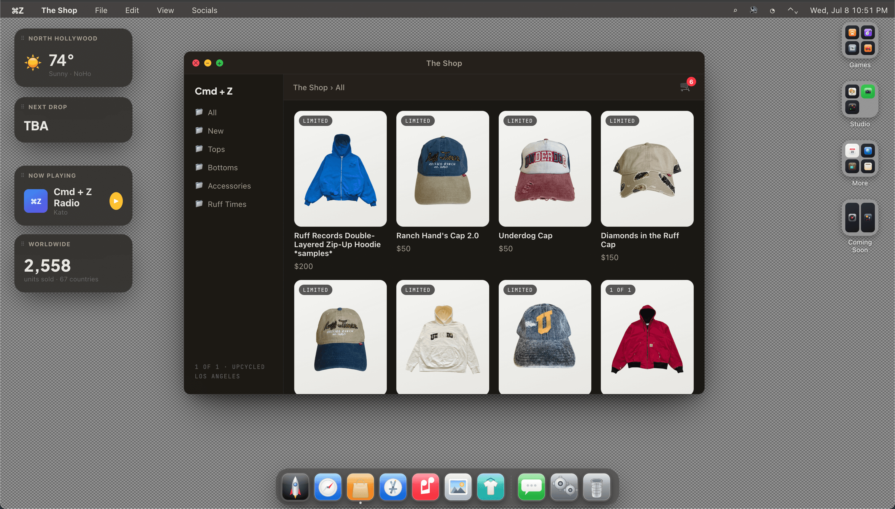 CMD+Z — Fully Custom site by Pilcrow