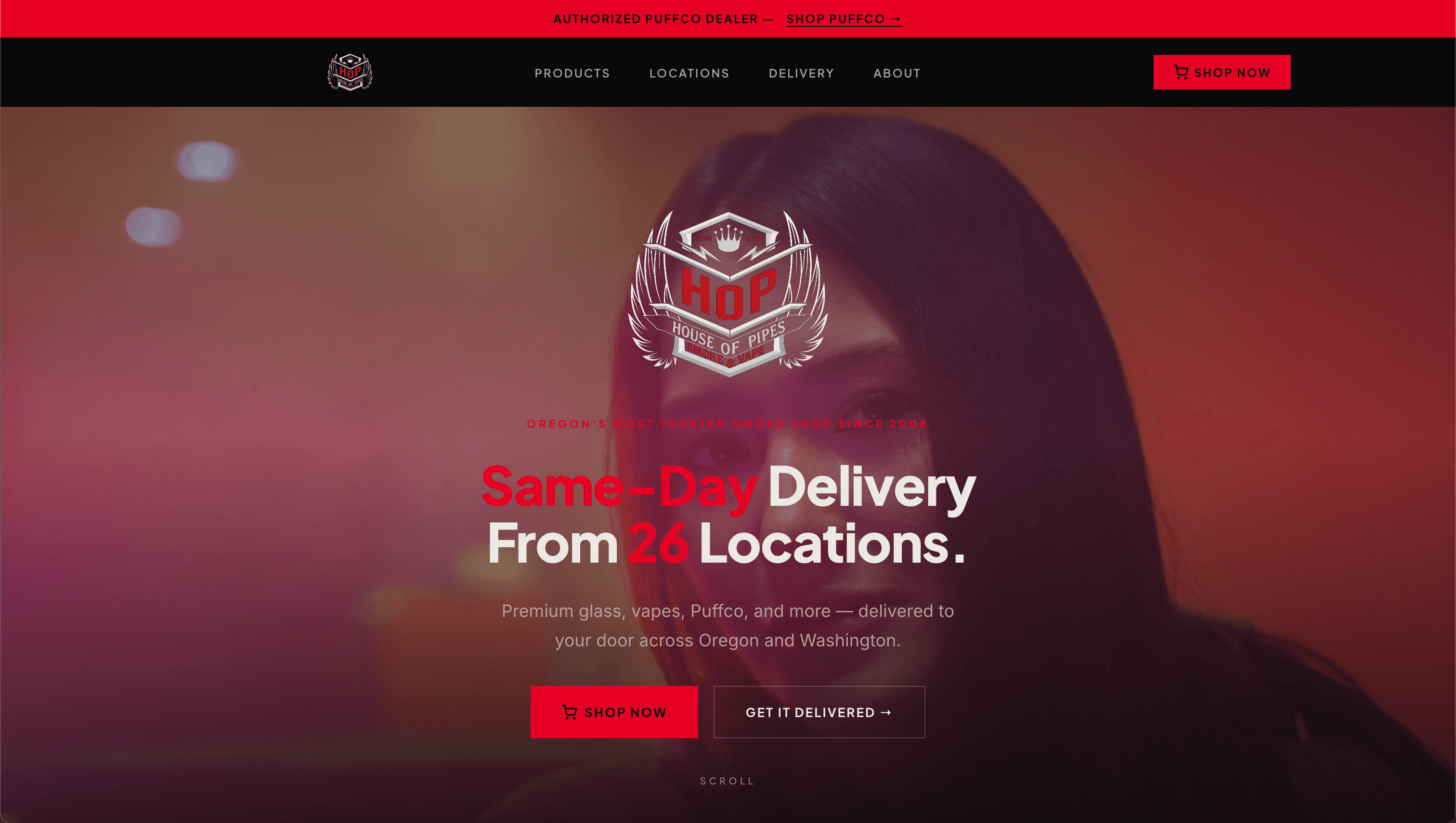 House of Pipes — Storefront site by Pilcrow